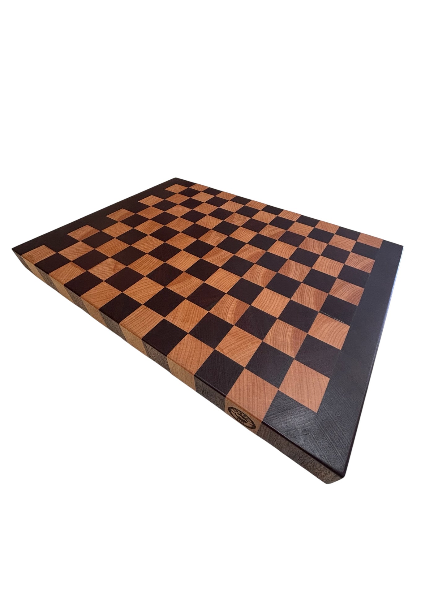 Tagliere endgrain scacchi e mogano